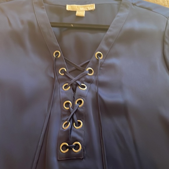 Michael Kors Navy Blouse - Size 6 - Picture 3 of 5
